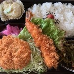 Furai De - エビとコロッケ弁当