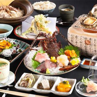 旬を贅沢に楽しめるコースの割烹料理