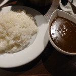 いきなりステーキ - ライス(並)とトッピングカレー