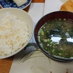 Ten Haru - ご飯、味噌汁