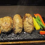 溶岩焼肉ダイニング bonbori - 溶岩焼きハンバーグ