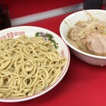 ラーメン二郎 - 【再訪】つけ麺(ニンニク,アブラ)