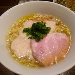 櫻井中華そば店 - 梅の山かけ冷やし塩らぁ麺