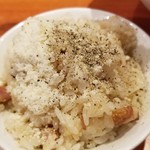 麺屋 六感堂 - パンチェッタとチーズの炊込みご飯