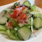 レストラン ウイング - Aセット(ライス・サラダ・ドリンク)580円のサラダ