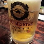 炭火焼鳥はる - 生ビール