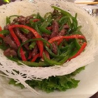 萬珍樓 本店 - 牛肉とピーマンのいため