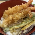 くさの根 - 天丼アップ