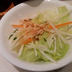 シンガポール海南鶏飯 - サラダ