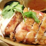 シンガポール海南鶏飯 - シンガポールチキンライスハーフ＆ハーフ