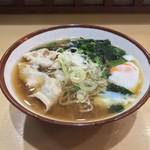 そばの神田 東一屋 - アサソバビンボー！  
      朝そば＋肉！