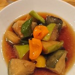 和 青葉横丁 - ナスのあげ浸し　ツーカラー