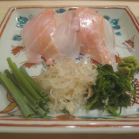 はらまさ - 向付（金目鯛、平目）