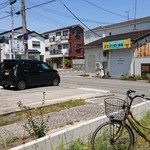 市右衛門 - 店の前の駐車場