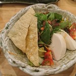 蕎麦処 みかわ - 豆腐とゆばのサラダ（ハーフ）