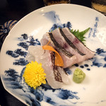 出汁さんろくぼう - 「鰆」「鯛」炙りの刺身