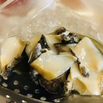 美国観光ハウス - 鮑もすくっていただきます。