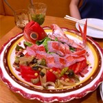 東京ITALIAN AKATSUKA - 金目鯛と京野菜のカルパッチョ。