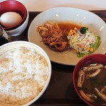 Sukiya - 豚生姜焼き朝食400円ご飯並盛り