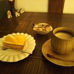 石田珈琲店 - 2種の柑橘タルト＆カフェオレ