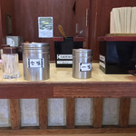 そばの神田 東一屋 - コンディメンツ。