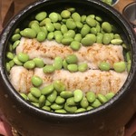 温石 - 鱧の炙りと枝豆の混ぜご飯