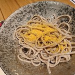 石挽き十割蕎麦 玄盛 - ひとくちからすみ蕎麦