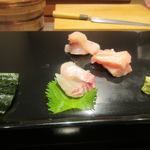 高玉 - 料理写真:次はお刺身、玄海の海の幸を使った新鮮なお刺身の数々です