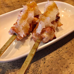 炭火 鳥もと - ひな肉おろし