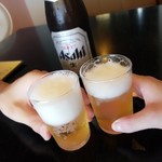敦賀さざなみリゾート ちょうべい - くぅ～(* >ω<)ビールが染み渡る！