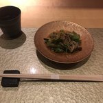 新和食 元永 - アスパラ菜のおひたし！