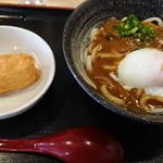 麺天 - カレーうどん いなり付き 半たまごトッピング