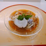 麺屋 音 - 芳醇煮干し冷麺(麺少なめ)