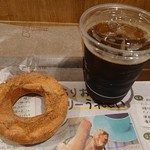 Mister Donut - オールドファッション　シナモン140円 アイスコーヒー302円