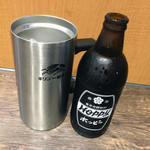 立ち呑 破天荒 - ホッピー（白）セット（５００円）
            キリンビールの『魔法のジョッキ』。真空２槽構造になっているジョッキで、冷たさをキープできるという代物です。