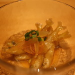 こころや - お通しのわかさぎの南蛮漬けアップ