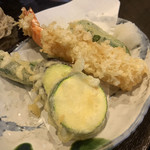 板そば蒼ひ - 旬の野菜と海老の天ぷら