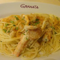 グラナータ TBS店 - パスタランチ：ズワイガニとサルデーニャ産カラスミのスパゲティ