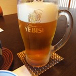 龍水亭 - 主食のビール(笑)