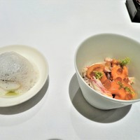 La Cime - 玉蜀黍ムースに毛蟹身と味噌　イクラ