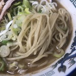 長尾中華そば - 細麺ストレートはつるっとしてます