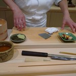 すし善 - 穴子    ゆずを 隠し味に〜〜