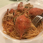 グランキオ - 渡り蟹のパスタ 濃厚で美味