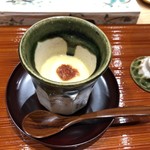 鮨旬美西川 - カツオ梅の茶碗蒸し