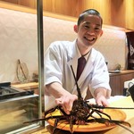 銀座 しのはら - 伊勢海老が登場