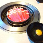 牛屋 江戸八 - すき焼きランチ（１０００円）。