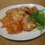 空と大地のトマト麺 Vegie  - 【2012年01月】 焼きトマトとベーコン＠490円。