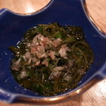 まごわやさしい - 雌株とピーマンのたたき