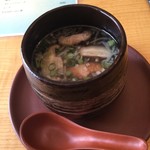 中国精進料理 凛林 - 桜スープを鴨燻スープへ変更