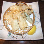 Hokkaido - 鱈と白子（と野菜）の天ぷら